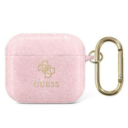 GUESS GUA3UCG4GP AIRPODS 3 COVER PINK/PINK GLITTER COLLECTION