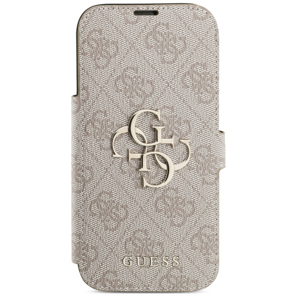 Etui Guess Book 4G Metal Logo do iPhone  17 Pro różowy