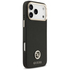 Etui Guess Grained Strass Logo MagSafe   do iPhone 17 Pro Max czarny