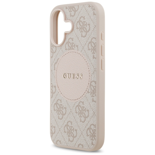 Etui Guess 4G Circle Classic Logo        MagSafe do iPhone 17 różowy