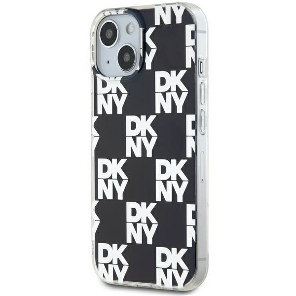 DKNY DKHCP15SHDLCEK iPhone 15 / 14 / 136.1" czarny/black hardcase IML Checkered Mono Pattern