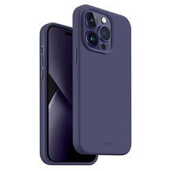 Etui Uniq Lino na iPhone 14 Pro Max - purpurowe