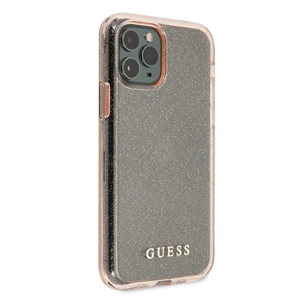 Guess GUHCN58PCGLPI iPhone 11 Proróżowy/pink hard case Glitter