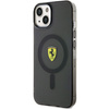 Etui Ferrari Translucent MagSafe na iPhone 14 - czarne