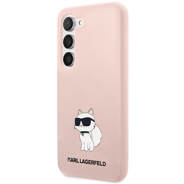 KARL LAGERFELD KLHCS23SSNCHBCP S23 S911 HARDCASE RÓŻOWY/PINK SILICONE CHOUPETTE