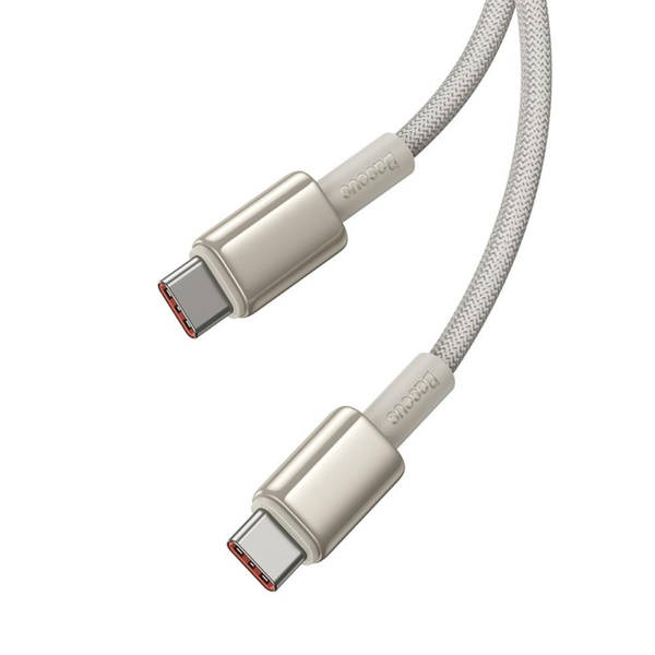 Baseus kabel Tungsten Gold Fast Charging Data Cable Type-C to Type-C 100W 2m Titanium Galaxy złoty