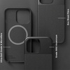 ATOM STUDIOS ETUI SPLIT WOOD FIBRE MAGSAFE IPHONE 13 PRO CZARNY