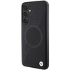 Etui BMW Signature Leather Half Textured & Circle MagSafe na Samsung Galaxy S24+ - czarne