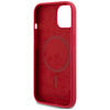 Etui Karl Lagerfeld Silicone             Karl&Choupette Heads Ring MagSafe do iPhone 15 czerwony