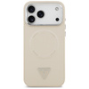 Etui Guess Triangle Logo MagSafe do      iPhone 17 Pro Max beżowy