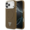 Etui Guess Triangle Logo MagSafe do      iPhone 17 Pro Max brązowy