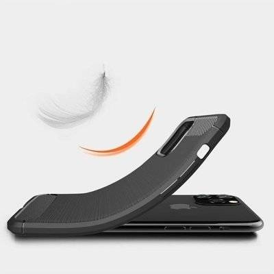 CASE ETUI CARBON LUX CZARNY IPHONE 12 MINI 5,4