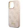 Guess GUHCP14LHG4SHP iPhone 14 Pro6,1" różowy/pink hard case 4G Vintage Gold Logo