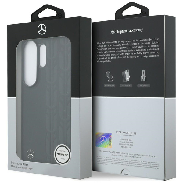 Etui Mercedes Laurel Leaves MagSafe do   Samsung Galaxy S26 Ultra czarny