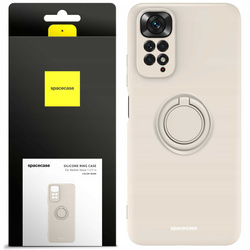 Spacecase Etui Silicone Ring Redmi Note 11/11s bone