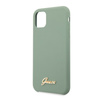 Guess GUHCN58LSLMGKA iPhone 11 Pro khaki hard case Silicone Vintage Gold Logo