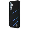 Etui Mercedes Silicone Contrasted Curves  MagSafe do Samsung Galaxy S25 czarny
