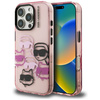 Etui Karl Lagerfeld IML Multi K&C Head   Pattern do iPhone 16 Pro Max różowy