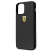 Ferrari FERCAHCP12SBK iPhone 12 mini 5.4" black/black hardcase On Track Real Carbon