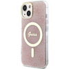 Guess GUHMP14SH4STP iPhone 14 / 15 / 136.1" różowy/pink hardcase 4G MagSafe