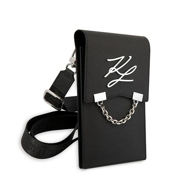 KARL LAGERFELD TOREBKA KLWBSAKLCK CZARNY/BLACK AUTOGRAPH CHAIN
