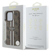 Guess GUHMP16XP4RPSW iPhone 16 Pro Max6.9" brązowy/brown hardcase 4G Printed Stripes MagSafe