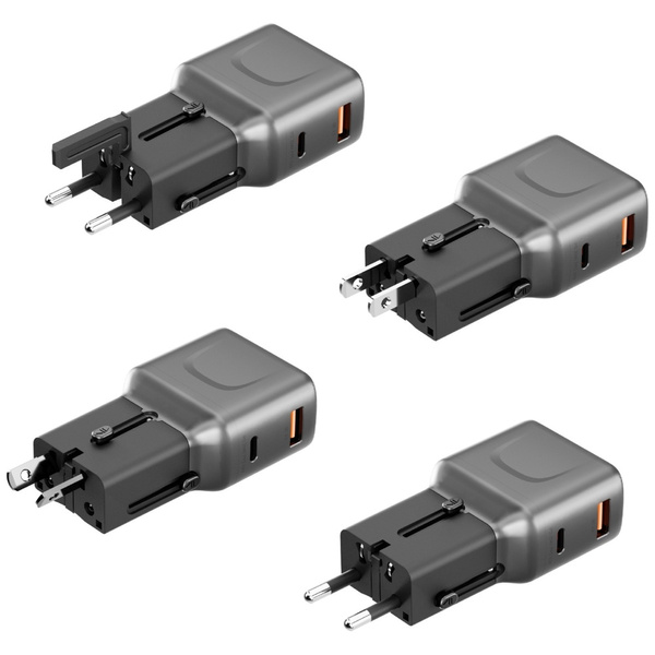 Ładowarka sieciowa Energea TravelGo      Adapter 35 USB-A/USB-C 35W grafitowo-czarny