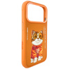 Etui Nimmy Glasses Cool Cat do iPhone 17 Pro Max pomarańczowy