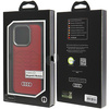 Audi Synthetic Leather MagSafe iPhone 15  Pro 6.1" czerwony/red hardcase AU-TPUPCMIP15P-GT/D3-RD