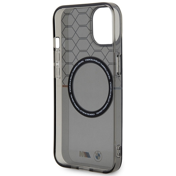 Etui BMW Pattern MagSafe na iPhone 14 Plus - szare