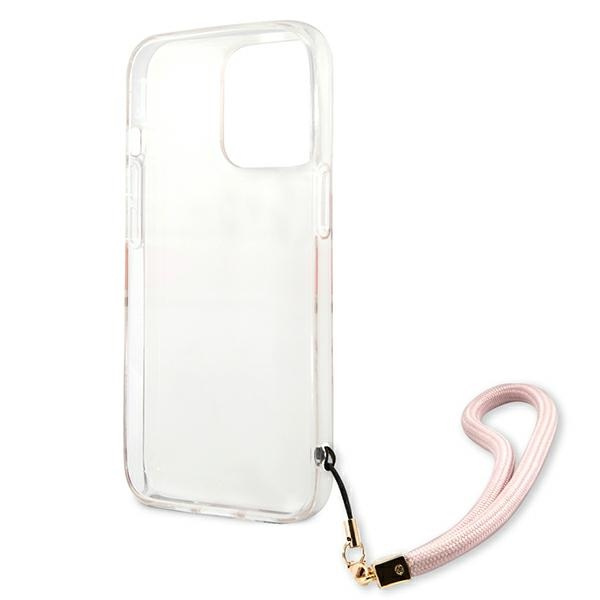 Guess GUHCP13XKMABPI iPhone 13 Pro Max6,7" różowy/pink hardcase Marble Strap Collection