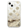 Guess GUHCP13SLGPEGO iPhone 13 mini 5,4"złoty/gold hardcase Peony Liquid Glitter