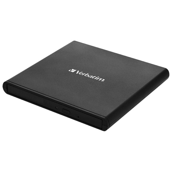 Zewnętrzna nagrywarka Verbatim Slimline  CD/DVD USB2.0 czarny/black 53504