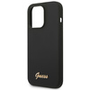 Guess GUHCP14XSLSMK iPhone 14 Pro Max6,7" czarny/black hard case Silicone Vintage Gold Logo