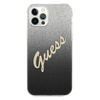 Guess GUHCP12MPCUGLSBK iPhone 12/12 Pro6,1" czarny/black hardcase Glitter Gradient Script