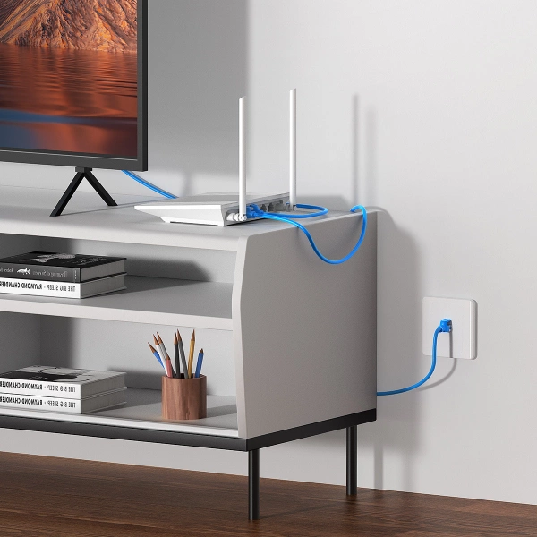 Baseus High Speed Cat 6 RJ-45 1000Mb/s Ethernet cable 3m round - blue