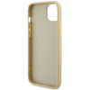 Guess GUHCP15SPS4DGPD iPhone 15 / 14 / 13 6.1" złoty/gold hardcase Leather 4G Metal Logo Strass