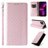 MAGNET STRAP CASE FOR IPHONE 13 PRO POUCH WALLET + MINI LANYARD PENDANT PINK