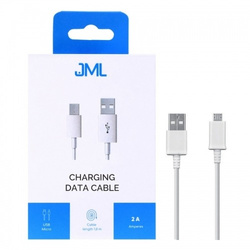 JML CD-113 USB MICRO cable - 2A 1M - WHITE
