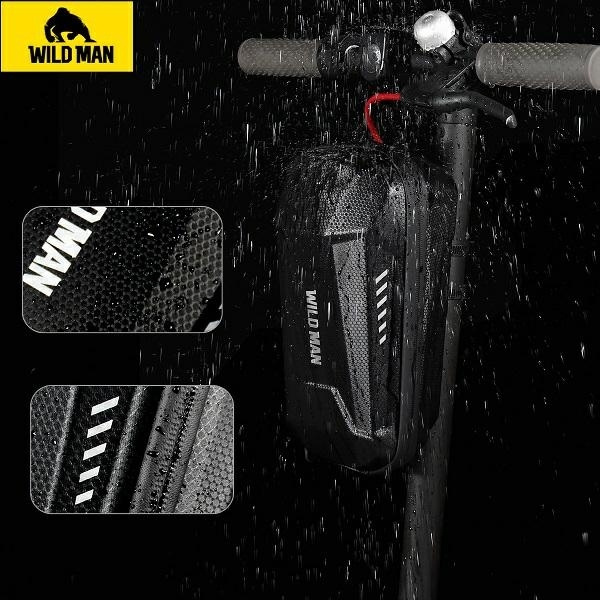 WILDMAN Etui/uchwyt na hulajnogę ES8X Max sakwa na ramę czarna/black