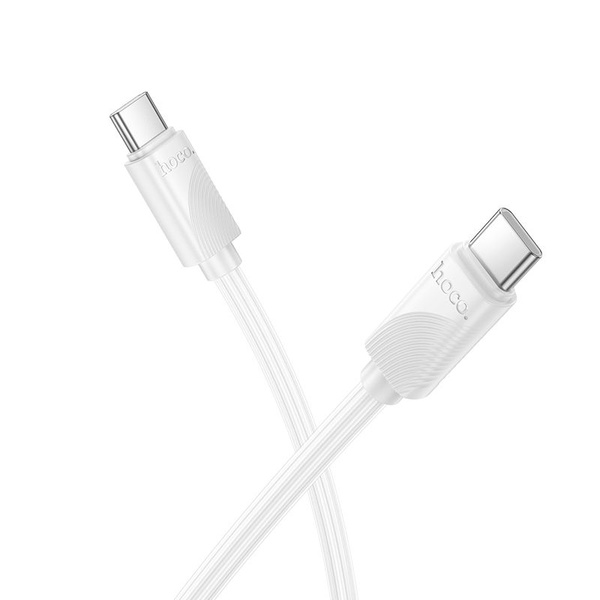 Kabel USB C do USB C Hoco 3A 60W 1 m X114 biały