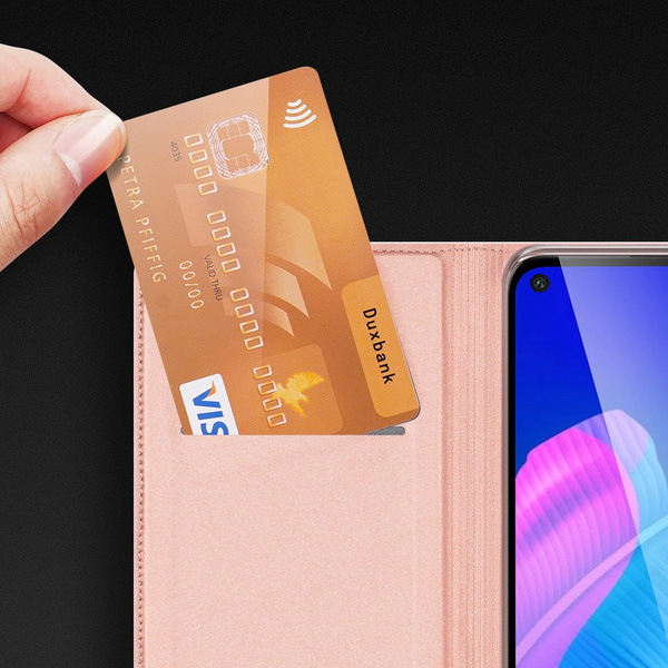 DUX DUCIS Skin Pro kabura etui pokrowiec z klapką Huawei P40 Lite E czarny