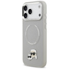 Etui Karl Lagerfeld Karl & Choupette     Pins MagSafe do iPhone 17 Pro Max szary
