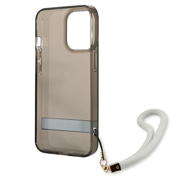 Guess GUHCP13LHTSGSK iPhone 13 Pro / 136,1" czarny/black hardcase Translucent Stap