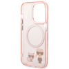 Karl Lagerfeld KLHMP14LHKCP iPhone 14 Pro 6.1" hardcase pink/pink Karl &amp; Choupette Aluminum Magsafe
