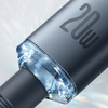 Baseus Crystal Shine Series kabel przewód USB do szybkiego ładowania i transferu danych USB Typ C - Lightning 20W 2m fioletowy (CAJY000305)