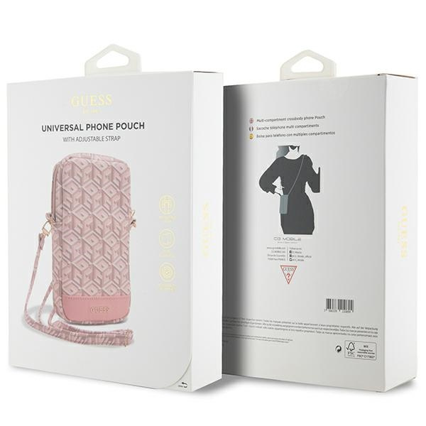 Guess Torebka GUWBZPGCSPGPróżowy/pink Zip GCube Bottom Stripe