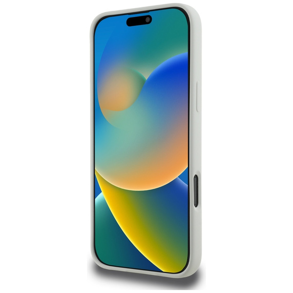 Etui Karl Lagerfeld Silicone Double       Heads And Circle MagSafe do iPhone 16 Pro beżowy