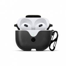 Etui Twelve South AirSnap na Apple AirPods 3 gen czarne z karabińczykiem
