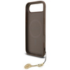 Etui Guess 4G Charms Collection MagSafe  do iPhone Air brązowy
